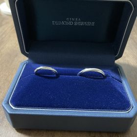 【銀座ダイヤモンドシライシの口コミ】 男性の方は艶消し加工が格好いい仕上がりで、唯一無二で気に入っています…