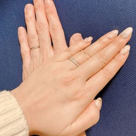 【カルティエ(Cartier)の口コミ】 指輪のデザインが、表面がダイヤが入っていて裏面はダイヤはなくシルバー…