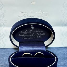 【Something Blue(サムシングブルー)の口コミ】 リングが細くてもダイヤのキラキラ感がありシンプルすぎないデザインがお…