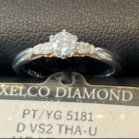 【エクセルコダイヤモンド(EXELCO DIAMOND)の口コミ】 結婚指輪をハーフエタニティにしたいと決めていたので、重ねたときにしっ…