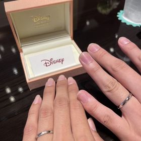 【ケイウノ ブライダル(K.UNO BRIDAL)の口コミ】 お気に入りのデザインにセミオーダーで、ディズニーの刻印ゃ結婚予定日の…