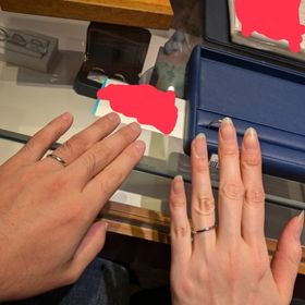 【銀座ダイヤモンドシライシの口コミ】 夫婦ふたりともシンプルなデザインの結婚指輪が希望だったので、迷わず写…