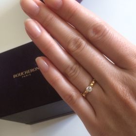 【ブシュロン(BOUCHERON)の口コミ】 石畳を表現したカットが光を受けて反射し輝いているところに魅かれました…