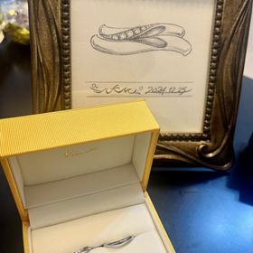 【ケイウノ ブライダル(K.UNO BRIDAL)の口コミ】 私たちの好みを細かく聞いてくださり、いいとこ取りの指輪をデザインして…