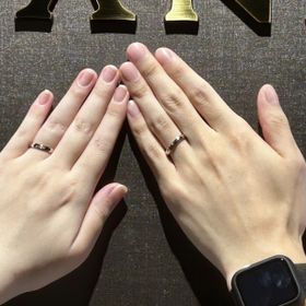 【TANZO.(鍛造指輪)の口コミ】 指輪のデザインを一から自分たちで決めることができ、世界に一つだけの指…