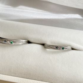 【ジュエリームナカタ(Jewelry MUNAKATA)】の口コミ 6月の誕生石としてアレキサンドライトを入れられるのが1番の決め手でした...