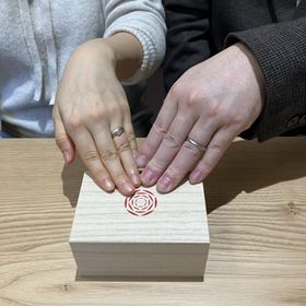 【出雲結(いずもゆい)の口コミ】 加工なども色々打ち合わせの中でご提案いただき、最終的に男女同じデザイ…