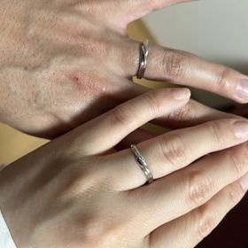 【銀座ダイヤモンドシライシの口コミ】 ナノコート加工がおしゃれで気に入りました。ダイヤモンドもちょうど良い…