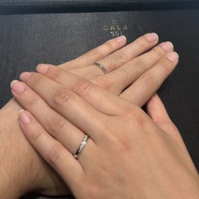 【GALA JEWELRY(ガラジュエリー)の口コミ】 日常使いしやすいシンプルな、でもダイヤの輝きもある可愛らしいデザイン…