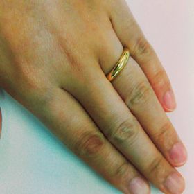 【京都ジュエリー工房】の口コミ 18金鍛造。素材とコスパで選びました。飽きのこないシンプルデザインで夫...