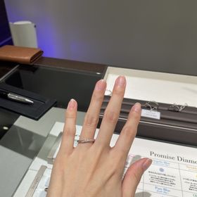 【アイプリモ(I-PRIMO)の口コミ】 ハーフエタニティも気になっていたので、キラキラとシンプルの両立が叶う…