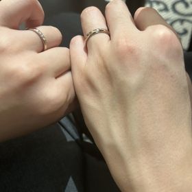 【TANZO.(鍛造指輪)の口コミ】 細くて手が華奢に見えるものがいいと思っていましたが、イメージ通りにで…
