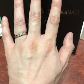 【JEWELRY  KAMATA(ジュエリーかまた)の口コミ】 一生身に付けるものなのでお互いよく話し合ってデザインも材質も妥協した…