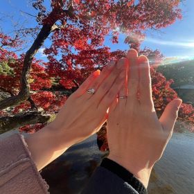 【ケイウノ ブライダル(K.UNO BRIDAL)の口コミ】 自分たちのこだわりにとことん付き合ってくださり、何枚もデザイン画を書…