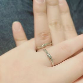 【エクセルコダイヤモンド(EXELCO DIAMOND)の口コミ】 デザインが男性、女性ともオシャレでお互いこれが欲しい！と意見が一致し…