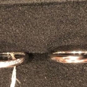 【ケイウノ ブライダル(K.UNO BRIDAL)の口コミ】 パートナーはシンプル、自身はエレガントな指輪希望だったので、せめて形…