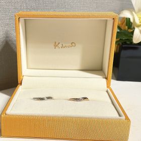 【ケイウノ ブライダル(K.UNO BRIDAL)の口コミ】 ウェーブがおしゃれなルミナーレです。
形から決めましたが、ピンクゴール…