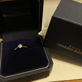 【銀座ダイヤモンドシライシの口コミ】 ダイヤモンドが一番綺麗にみえるリングのデザインにしました。ダイヤモン…