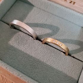 【工房Noritake】の口コミ 内側にきらりと輝く星を刻んでもらって、主人の分はプラチナ、私の分は手持...