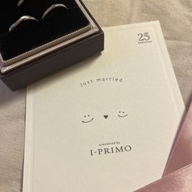 【アイプリモ(I-PRIMO)の口コミ】 自分の指の長さを計測して、似合うリングの中から選びました。ダイヤモン…