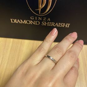 【銀座ダイヤモンドシライシの口コミ】 着け心地がすごくよかったです。たくさんデザインがあったのですが、シン…