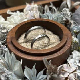 【鎌倉彫金工房の口コミ】 ふたりでつくる結婚指輪、ということで、お互いの指輪をつくりあいました…