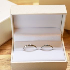 【湘南彫金工房 andfuseの口コミ】 指輪の幅を夫と違うサイズに変えられたので指が細く見え、また、自分で作…