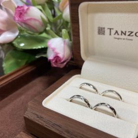 【TANZO.(鍛造指輪)の口コミ】 オーダーメイドの指輪ですので、自分たちでデザインを考えられるところが…