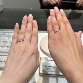 【アイプリモ(I-PRIMO)の口コミ】 ハンド診断で出た結果と自分たちの好みが同じだったので、大まかなリング…