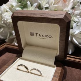 【TANZO.(鍛造指輪)の口コミ】 内側に2人で選んだねことチーズの刻印がデザインされています。シンプルな…
