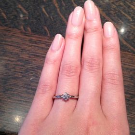 【ケイウノ ブライダル(K.UNO BRIDAL)の口コミ】 当初、リング部分にダイヤモンドが入っているタイプにする予定でしたが、…