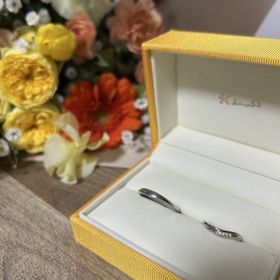 【ケイウノ ブライダル(K.UNO BRIDAL)の口コミ】 指輪の太さや形も自分好みである。サイズも自分の指に合わせて0.5ごとに決…