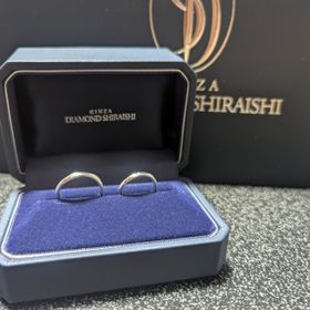 【銀座ダイヤモンドシライシの口コミ】 S字で横にマット加工が入っているものが欲しかったので、セミオーダーをし…