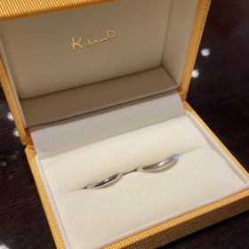 【ケイウノ ブライダル(K.UNO BRIDAL)の口コミ】 デザインや刻印もオーダーメイドで、世界に一つのオリジナルの結婚指輪に…