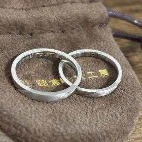 【鎌倉彫金工房の口コミ】 平打ち、プラチナ、ライン加工、ヘアライン加工は一緒の内容で、最終のデ…
