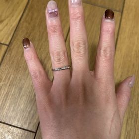 【銀座ダイヤモンドシライシの口コミ】 かわいらしい感じが好きなので指輪もかわいらしさは絶対外せない条件でダ…