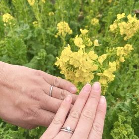 【銀座ダイヤモンドシライシの口コミ】 レディースとメンズ共にブーケを購入しました。いろいろな指輪を付けたの…