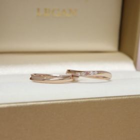 【LEGAN(レガン)の口コミ】 ブリジャールという種類の指輪をアイスピンクゴールドに変更しました。ま…