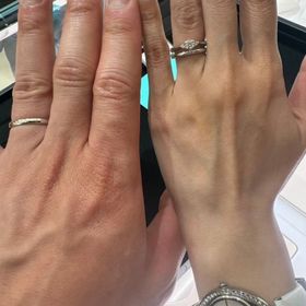 【ティファニー(Tiffany & Co.)の口コミ】 ・シンプルで、日常的に使い心地の良さそうな指輪でし　た。婚約指輪との…