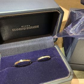 【銀座ダイヤモンドシライシの口コミ】 指輪全部に意味があるようでしたが、私たちが選んだ指輪は2人の時を刻むと…