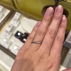 【ケイウノ ブライダル(K.UNO BRIDAL)の口コミ】 プラチナとピンクゴールドのコンビネーションリングを探しておりこちらに…