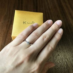 【ケイウノ ブライダル(K.UNO BRIDAL)の口コミ】 ホームページで見たときから一目惚れでした。ウェーブしているので付けた…