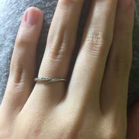 【アイプリモ(I-PRIMO)の口コミ】 華奢なデザインが良かったのと、何もついてないリングではなくて何かポイ…