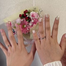 【銀座ダイヤモンドシライシの口コミ】 指輪のデザインは私たちの指に合うウェーブの指輪にしました。どうしても…