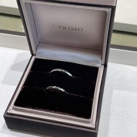 【アイプリモ(I-PRIMO)の口コミ】 お互いシンプルな結婚指輪が良くて、女性側にはダイヤがなくてもいいくら…