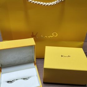 【ケイウノ ブライダル(K.UNO BRIDAL)の口コミ】 個性的なデザインでとても気に入りました！自分の指に似合う指輪を探すの…