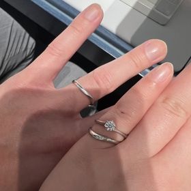 【銀座ダイヤモンドシライシの口コミ】 指輪のデザインはシンプルで付けっぱなしにできるようなデザインを希望し…