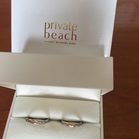 【PRIVATE BEACH(プライベートビーチ)の口コミ】 ペアネックレスが、ゴールド、ピンクゴールド、イエローゴールドと3色使っ…