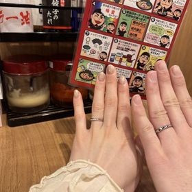 【ケイウノ ブライダル(K.UNO BRIDAL)の口コミ】 指輪のデザインがかわいい。派手すぎず、シンプルすぎず、探していたデザ…