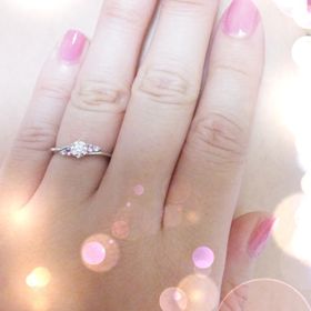 【Mariage ent(マリアージュエント)の口コミ】 アーム部分の幅が非常に華奢で、それが3～4号サイズの小さな自分の指には…